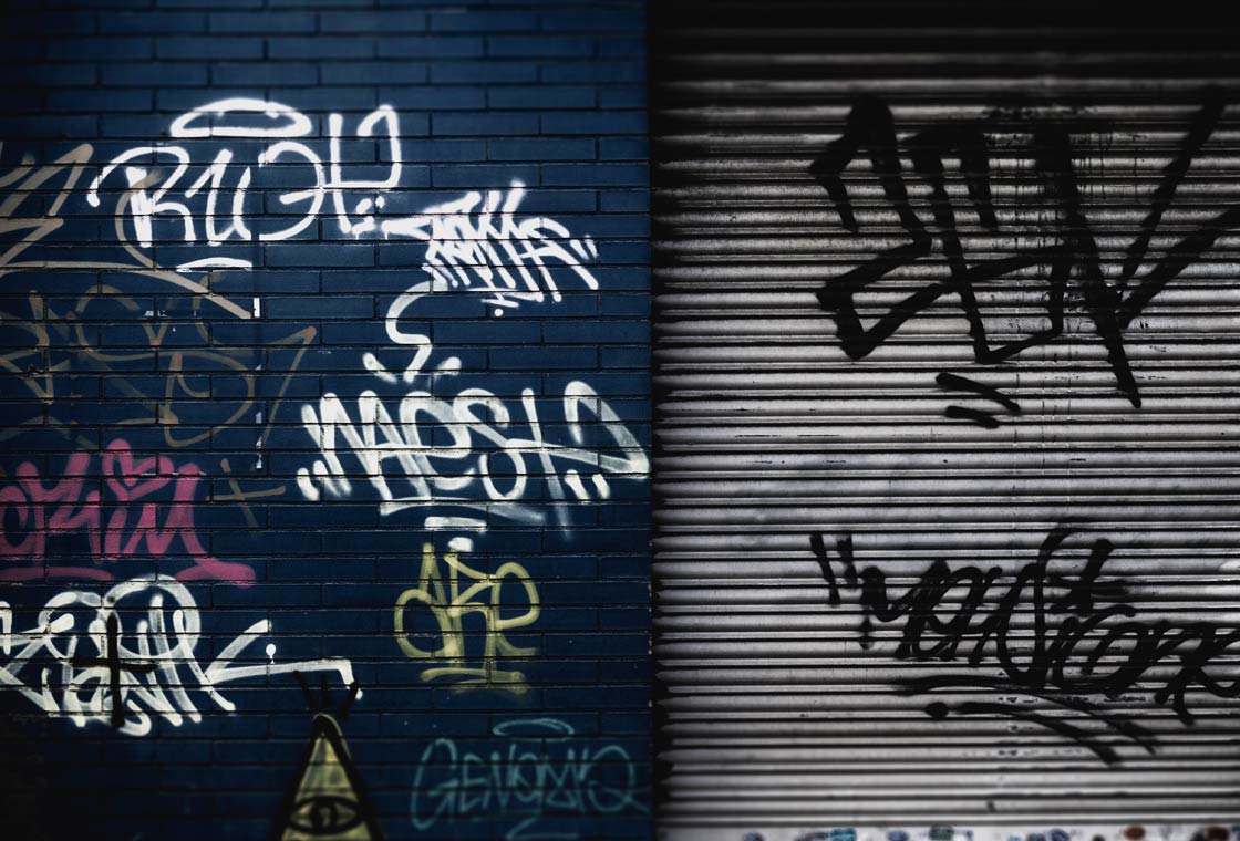Blackbook für Graffiti und die Zuordnung bei Anklage
